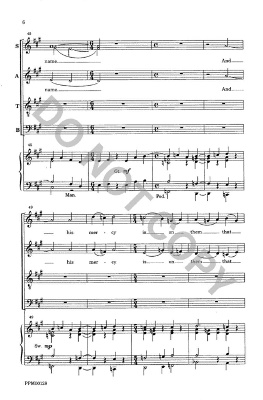 Magnificat and Nunc Dimittis 