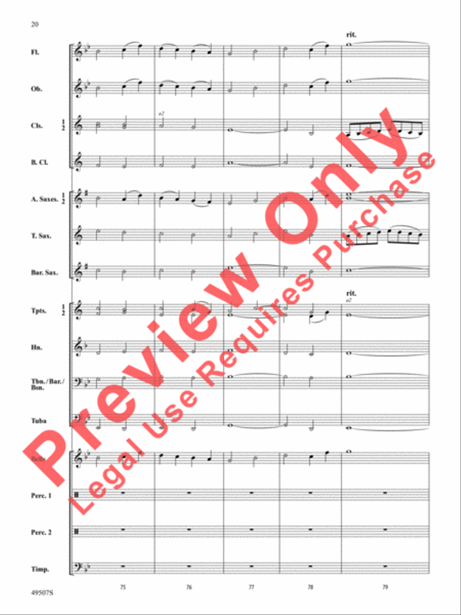 Operation Invictus Concert Band scores gallery preview page 21