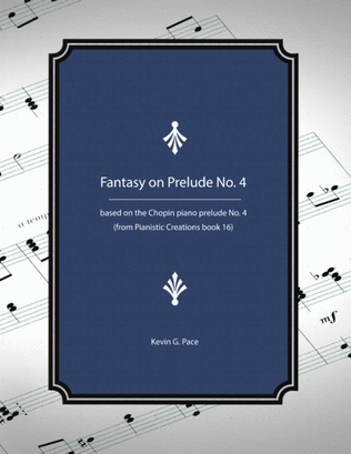 Book cover for Fantasy on Chopin Prelude No. 4 - piano solo