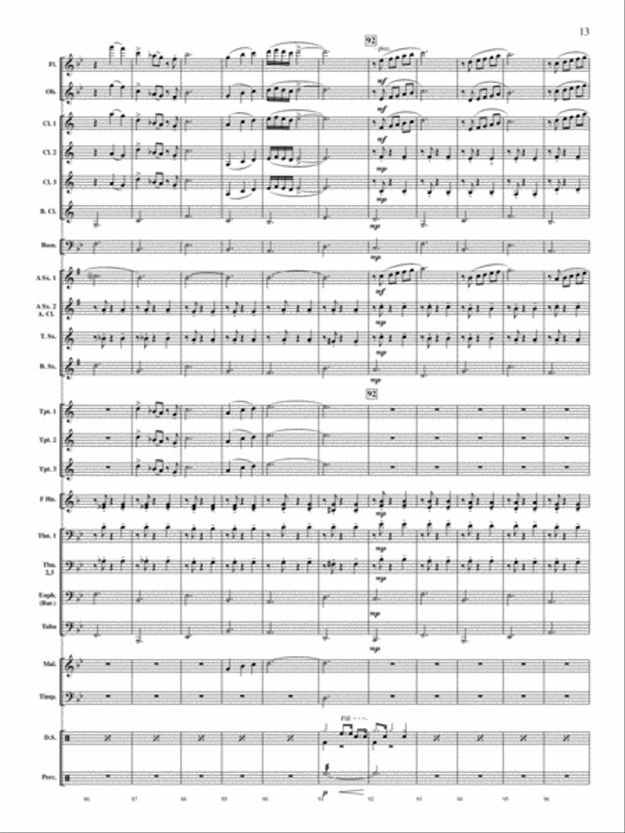 Concerto for Drum Set and Concert Band Concert Band scores gallery preview page 12