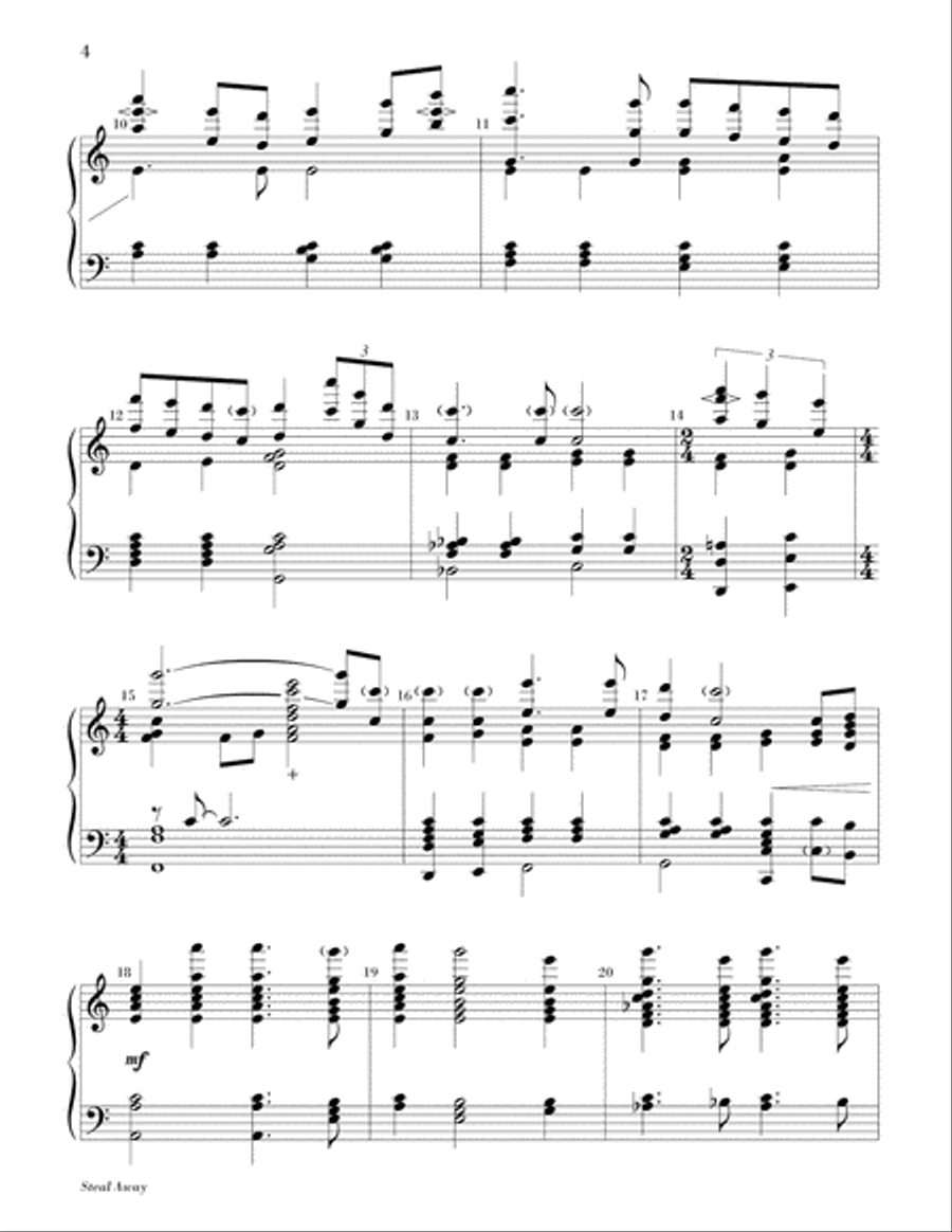 Steal Away 5-Octaves scores gallery preview page 3