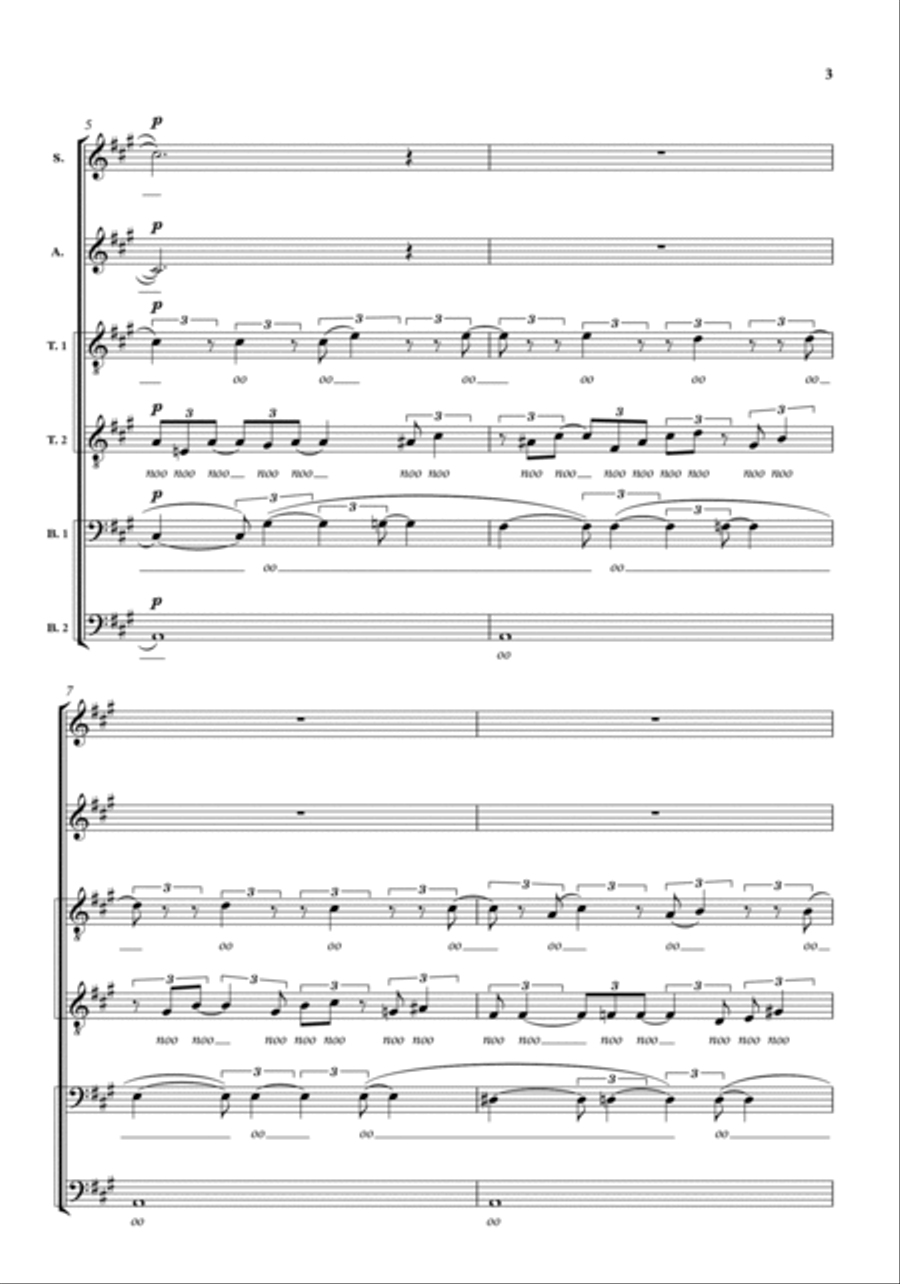 Adagio sostenuto SSAATTBB scores gallery preview page 3