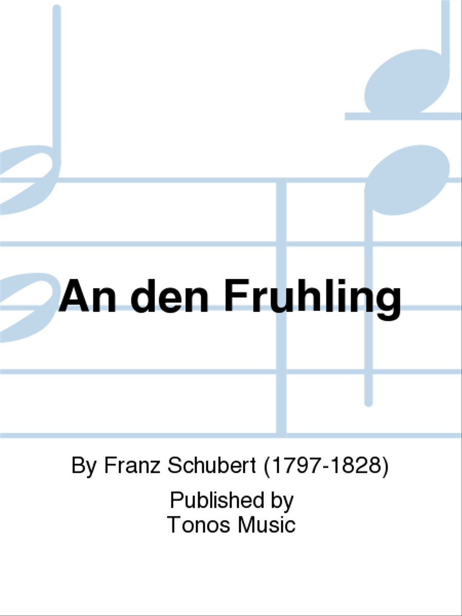 An den Fruhling