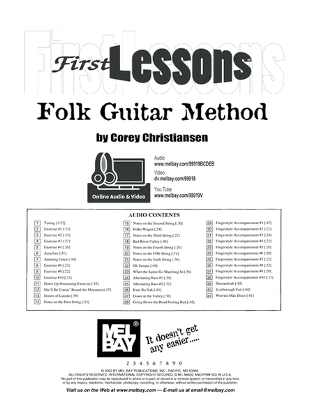 First Lessons Folk Guitar image number null