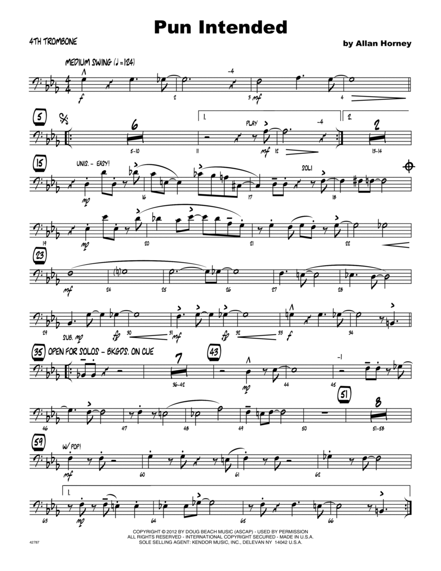 Pun Intended - Trombone 4