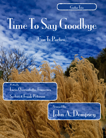Time To Say Goodbye by Francesco Sartori Guitar Ensemble - Digital Sheet Music