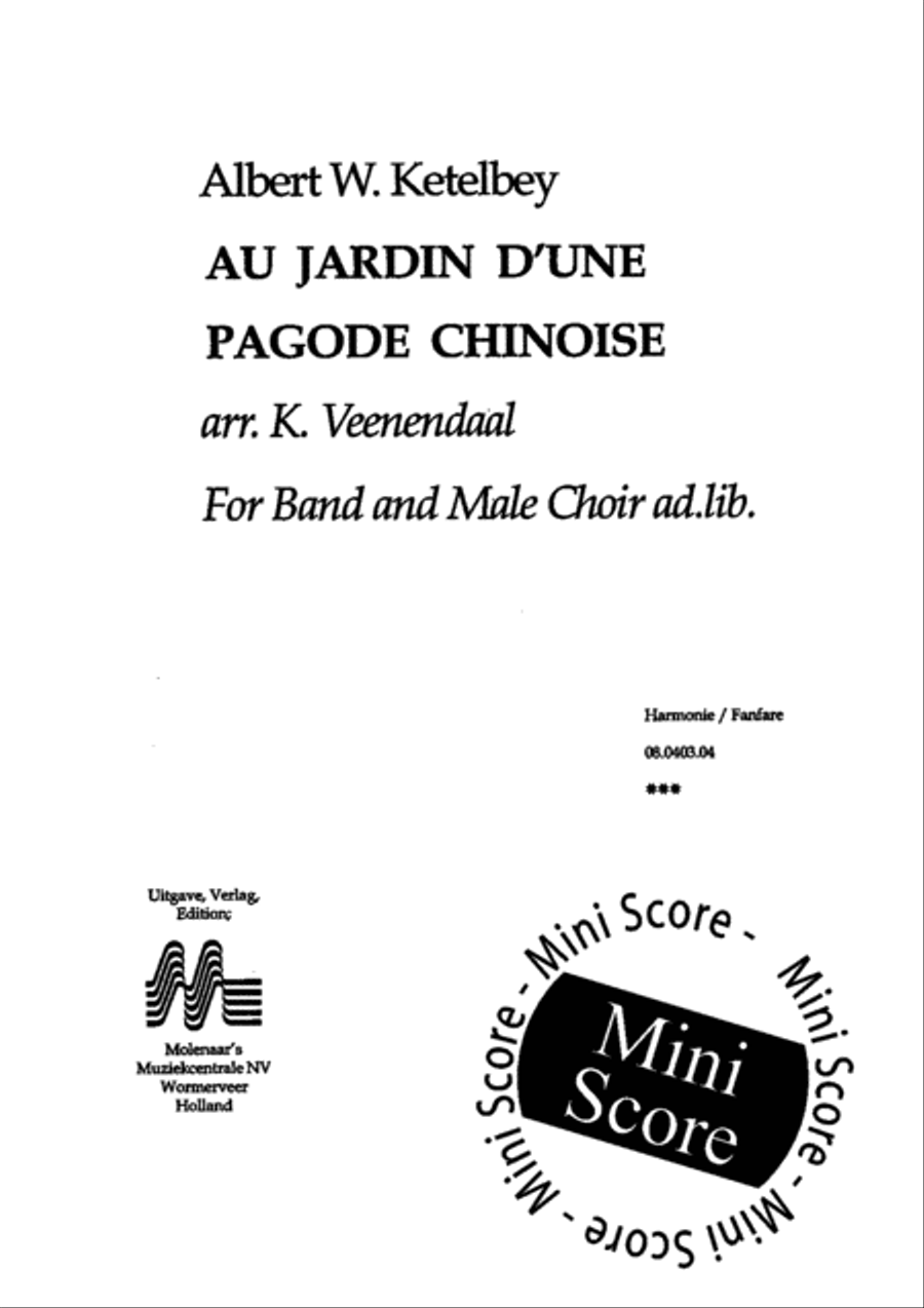 Au Jardin d' une Pagode Chinoise TTBB scores gallery preview page 3