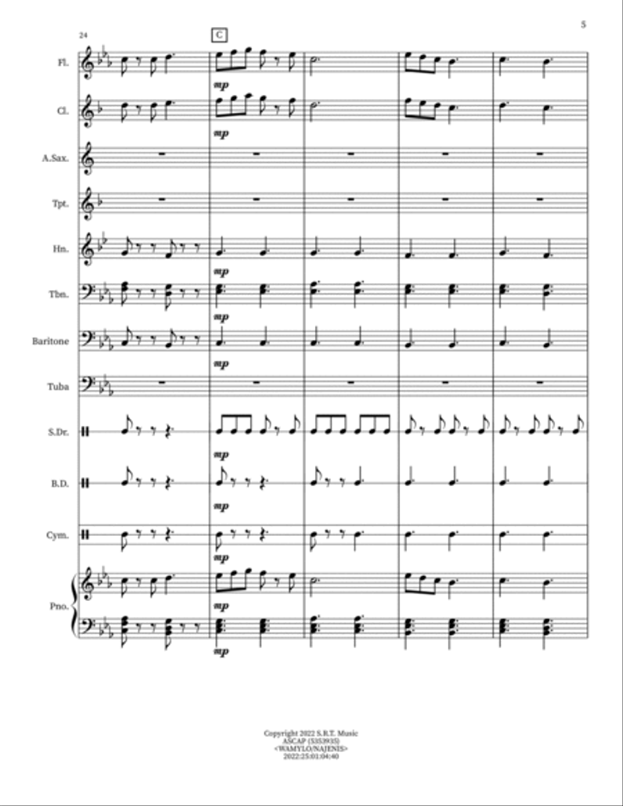 Medieval Festival Concert Band scores gallery preview page 5