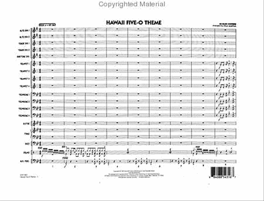 Hawaii Five-O Theme Hawaii Five-O Theme Jazz Ensemble scores gallery preview page 2