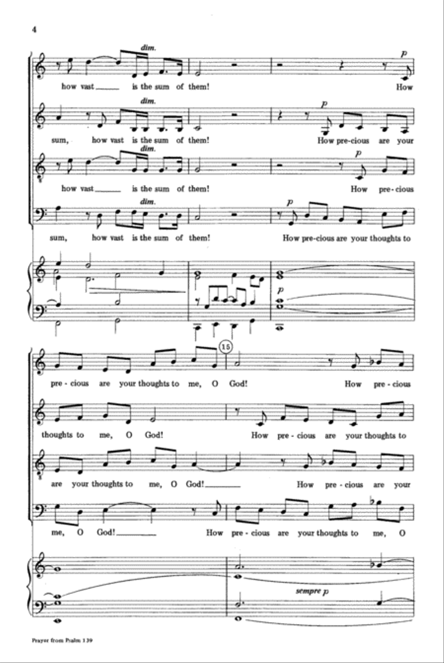 Prayer from Psalm 139 Prayer from Psalm 139 4-Part scores gallery preview page 4