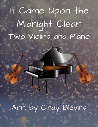 Book cover for It Came Upon the Midnight Clear, Two Violins and Piano