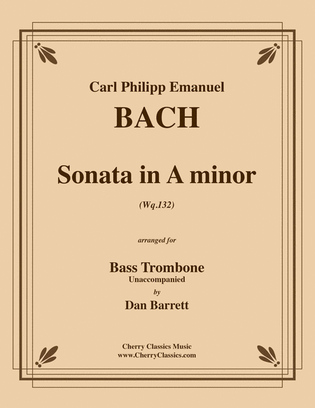 Sonata in A minor for solo Bass Trombone unaccompanied