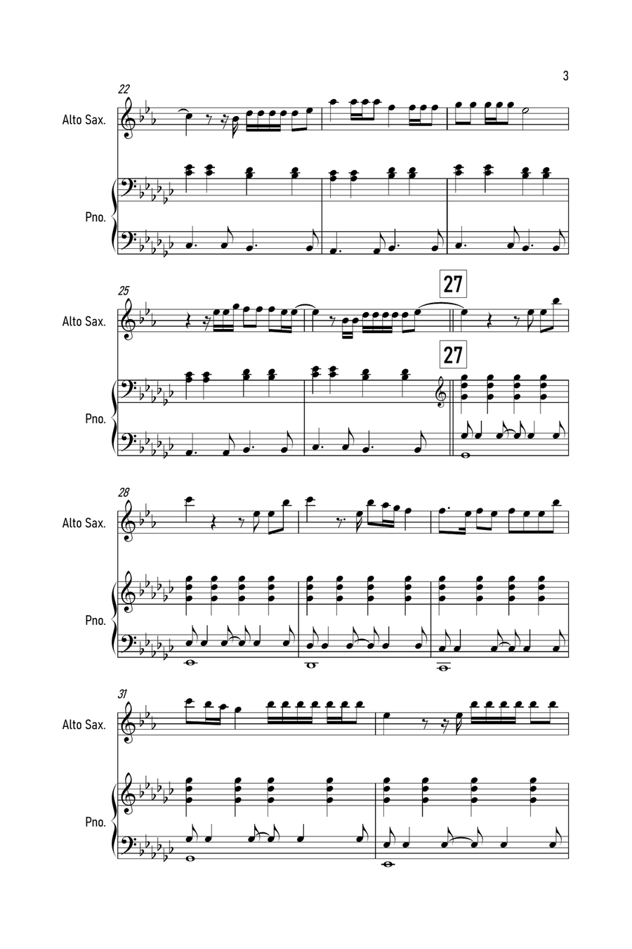 Exile Alto Saxophone scores gallery preview page 3