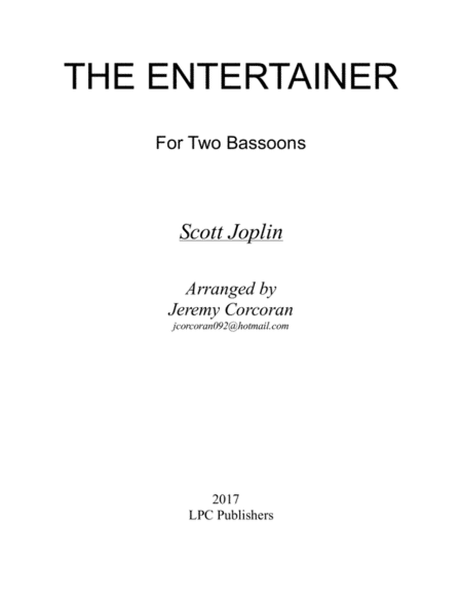 The Entertainer for Two Bassoons image number null