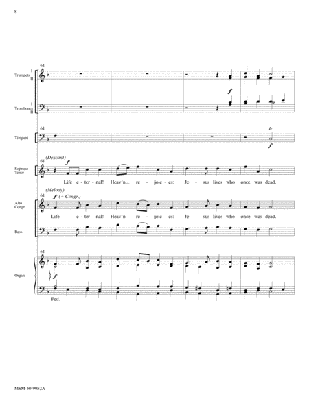 Sing with All the Saints In Glory (Full Score) image number null