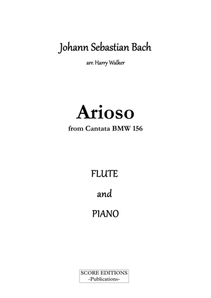Bach - Arioso from Cantata BWV 156 for Flute and Piano image number null