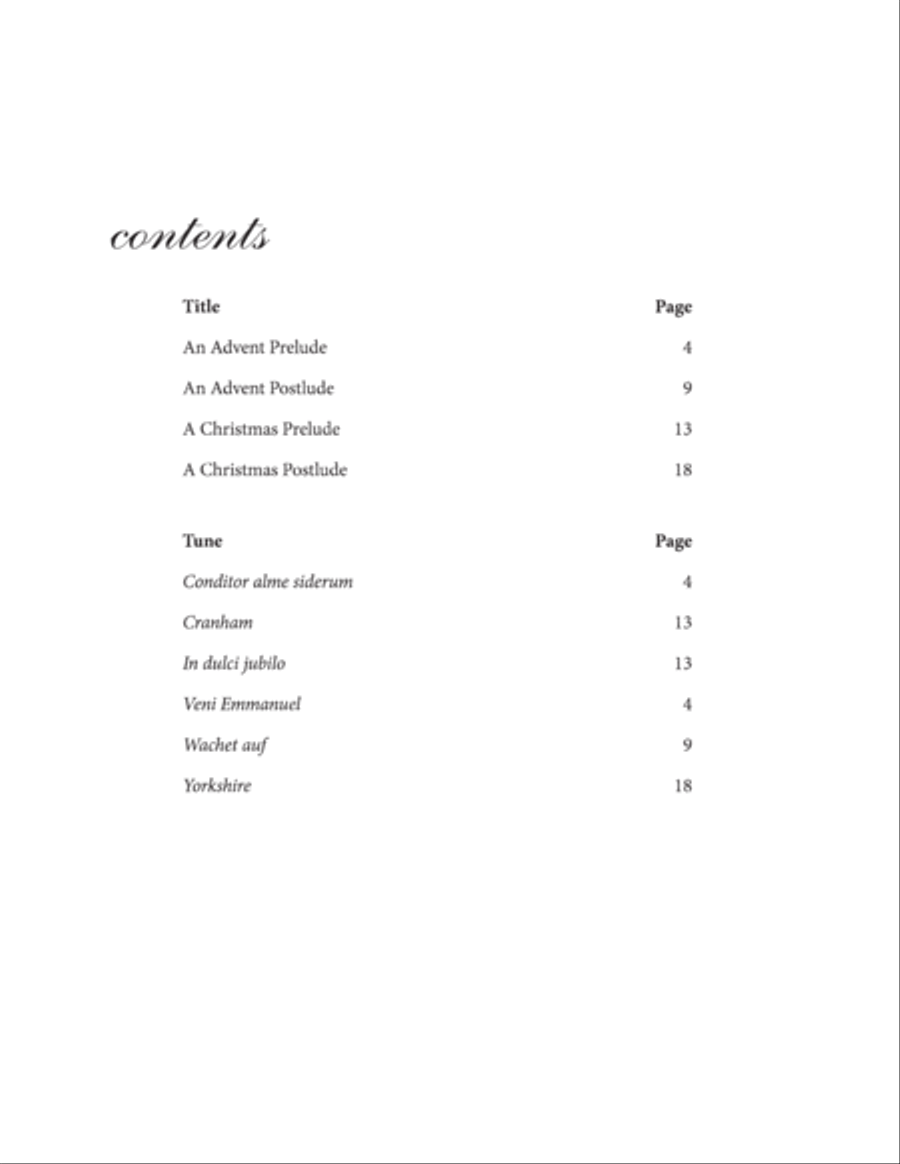 Four Organ Pieces for Advent & Christmas Organ scores gallery preview page 3