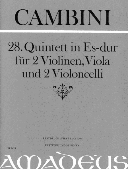 Quintet No. 28 in E flat Major