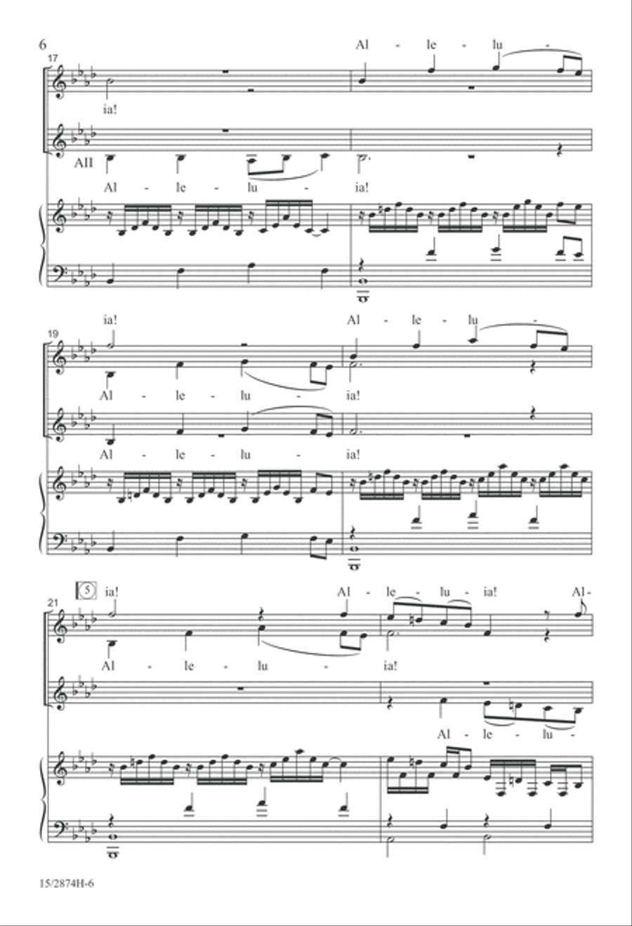 A Jubilant Fanfare A Jubilant Fanfare SSAA scores gallery preview page 6