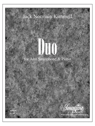 Book cover for Duo for Alto Saxophone & Piano