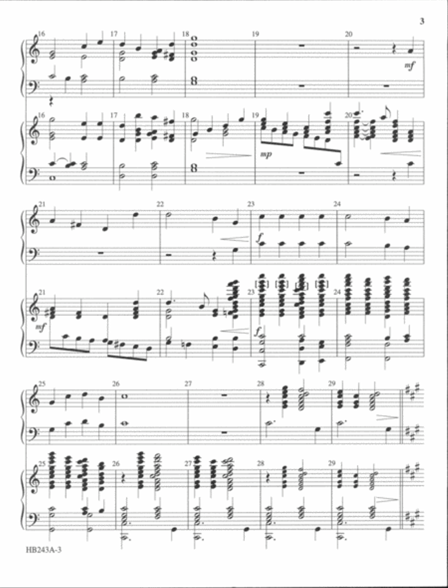 Processional on LANCASHIRE - handbell part 2-Octaves scores gallery preview page 4
