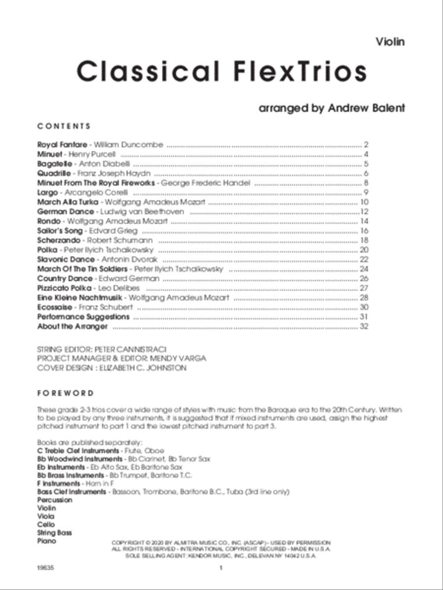 Classical FlexTrios - Violin Violin scores gallery preview page 2