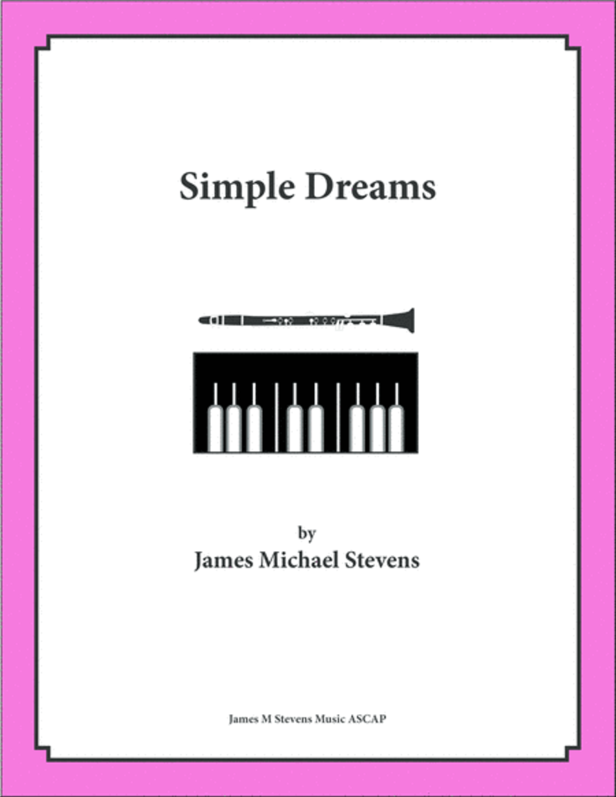 Simple Dreams - Clarinet & Piano Simple Dreams - Clarinet & Piano Clarinet Solo scores gallery preview page 1