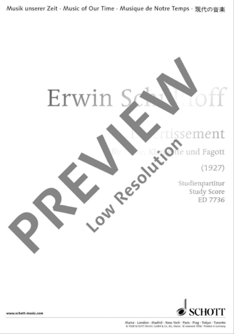 Divertissement Bassoon scores gallery preview page 2