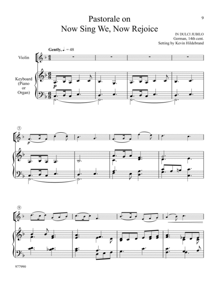Christmas Eve Chorales for Solo Violin and Keyboard image number null
