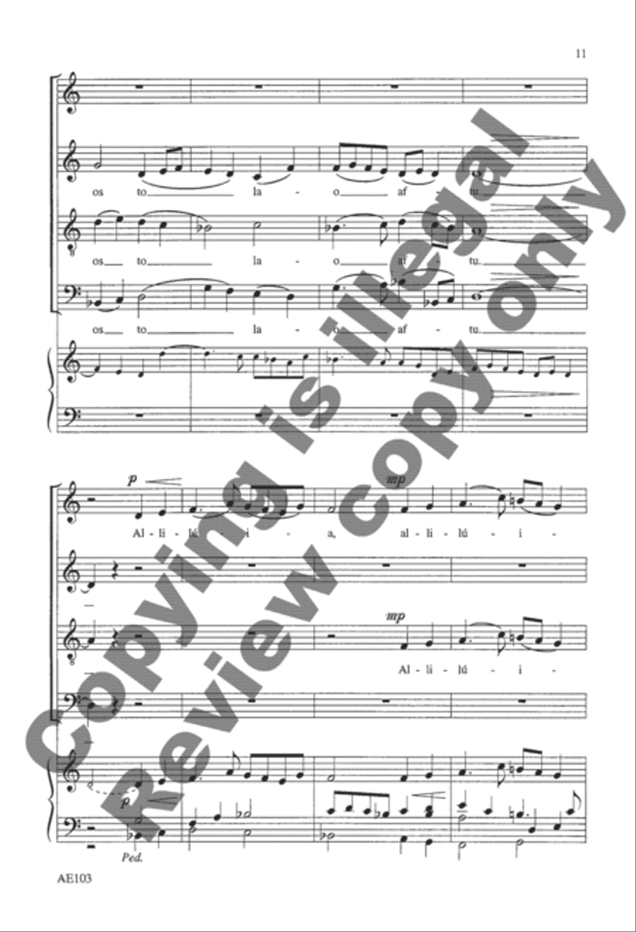 Two Communion Hymns From the Byzantine Liturgy, Set 2 4-Part scores gallery preview page 11