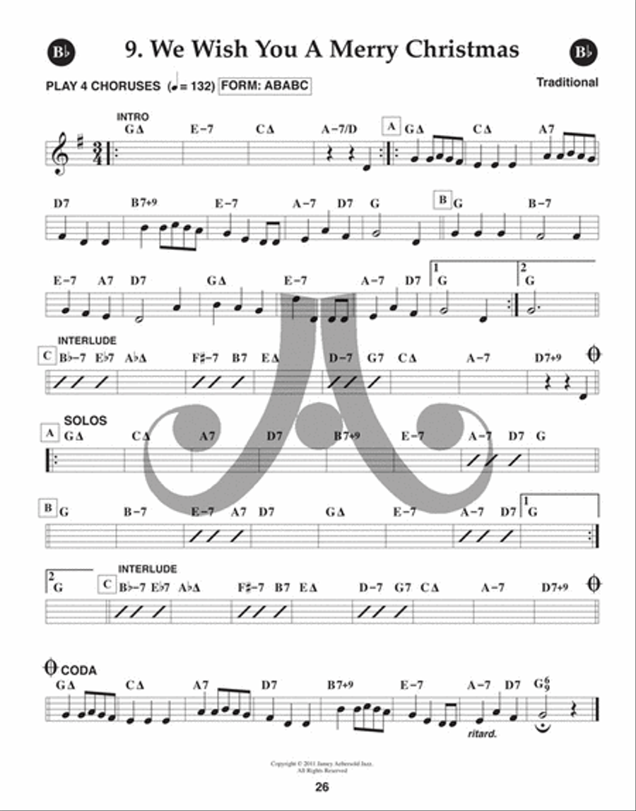 Volume 129 - A Jazzy Christmas C Instrument scores gallery preview page 4