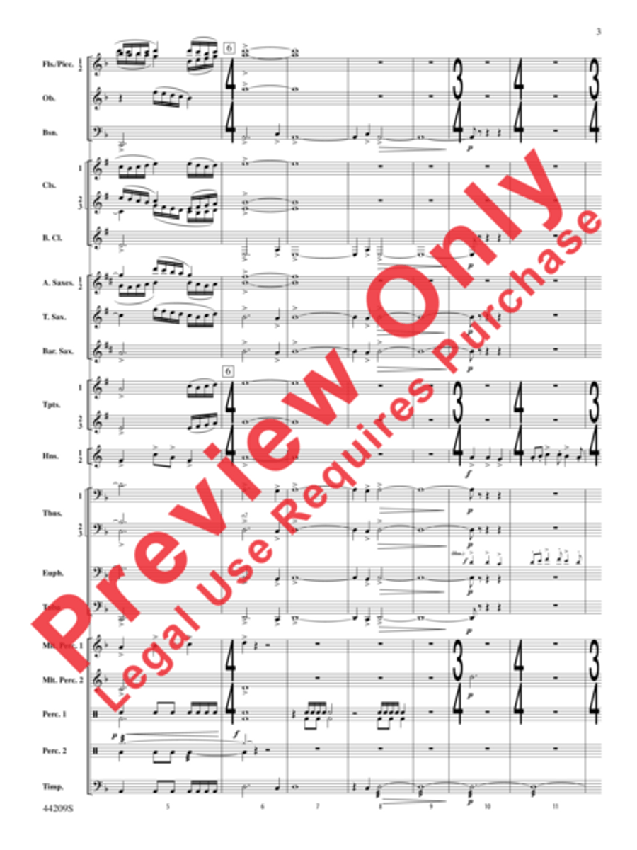Gaudete Concert Band scores gallery preview page 4