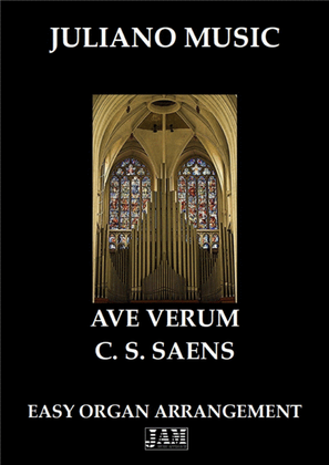 Book cover for AVE VERUM (EASY ORGAN) - C. S. SAENS