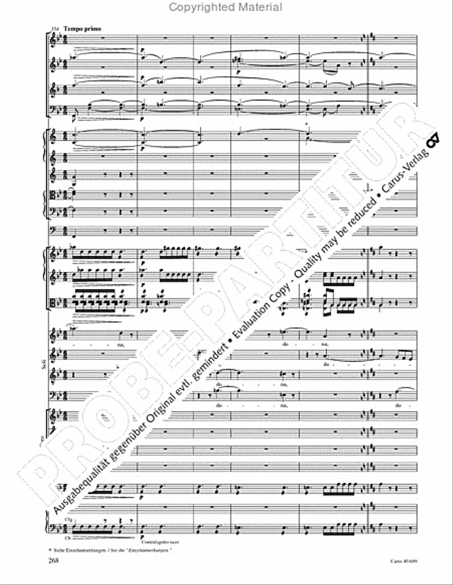Missa solemnis Missa solemnis 4-Part scores gallery preview page 284