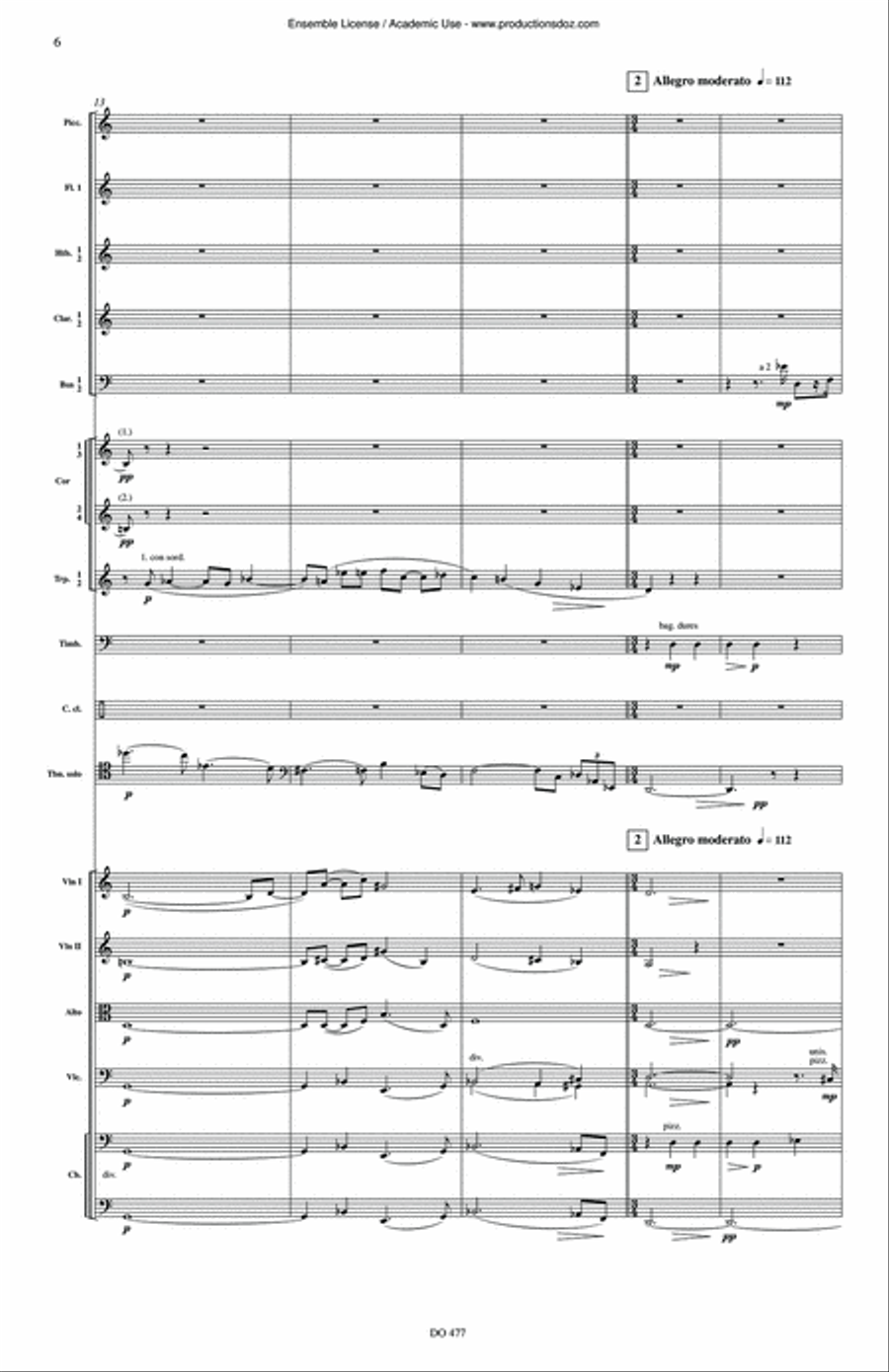 Concerto for trombone op. 57 (score) Orchestra scores gallery preview page 6