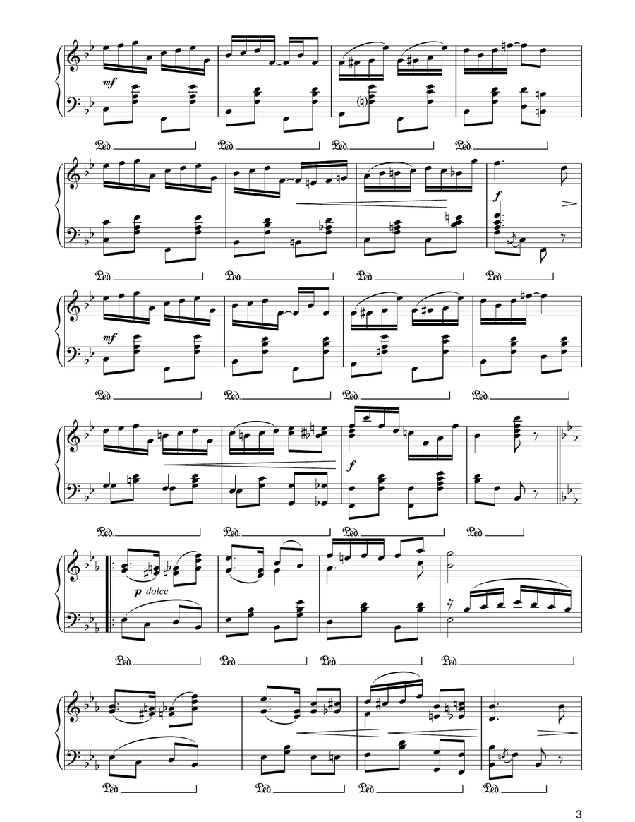 The Chrysanthemum The Chrysanthemum Piano Solo scores gallery preview page 3