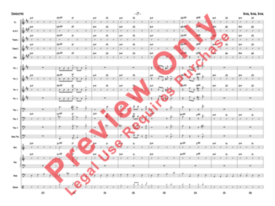 Sing, Sing, Sing Jazz Ensemble scores gallery preview page 48