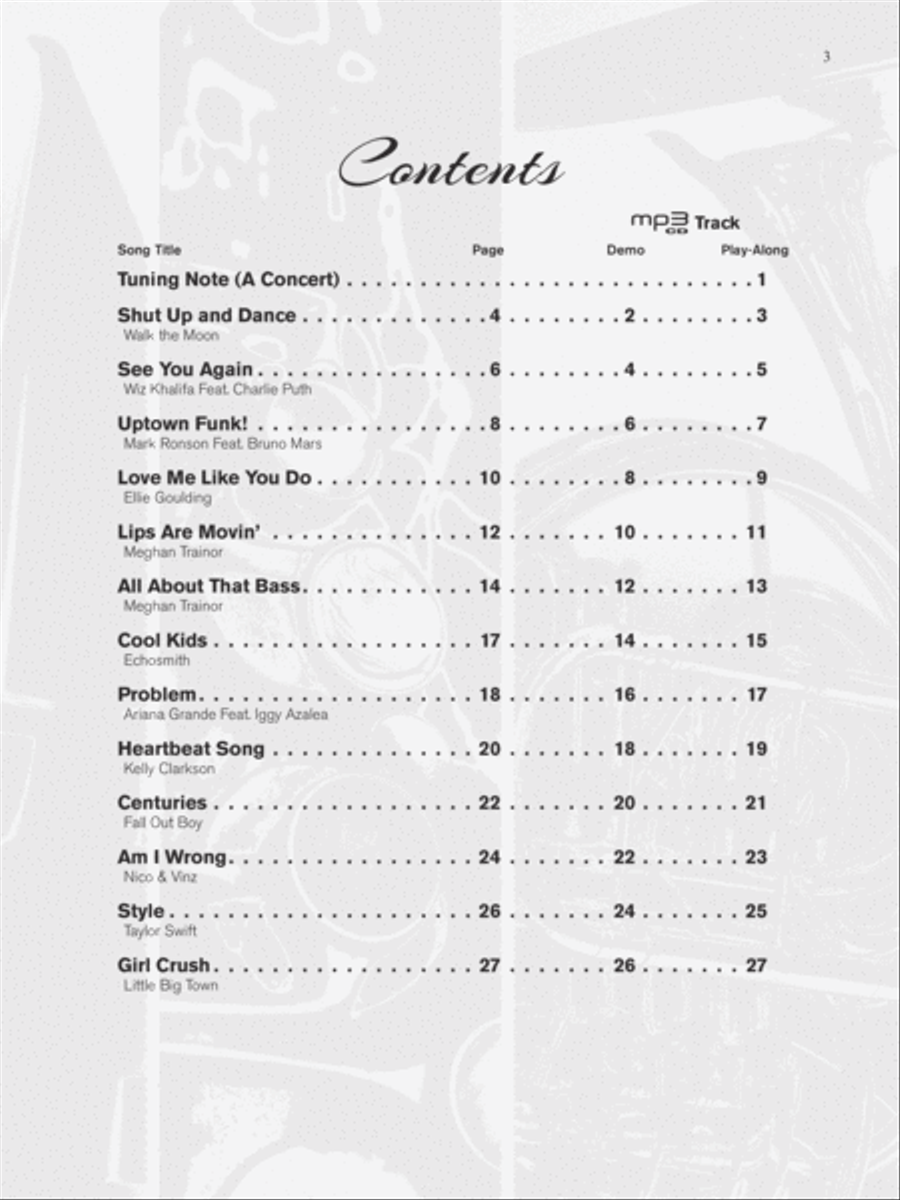 Top Pop & Rock Hits Instrumental Solos for Strings String Orchestra scores gallery preview page 3