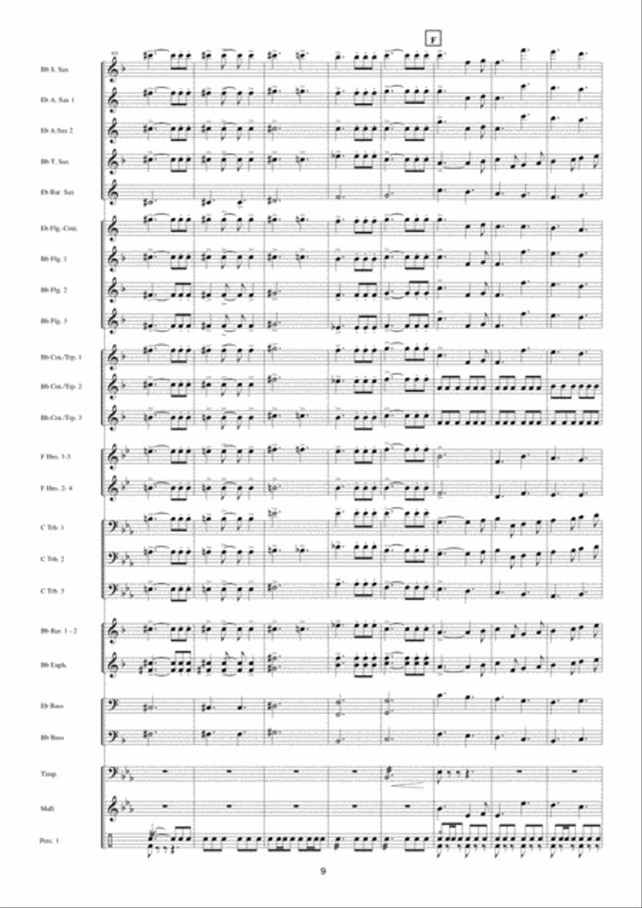 Police Academy Fanfare Band scores gallery preview page 10