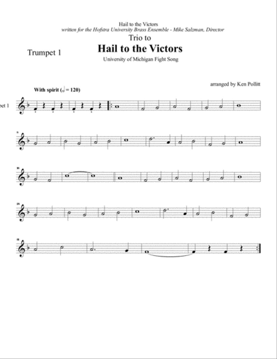 Hail to the Victors Hail to the Victors Small Ensemble scores gallery preview page 3