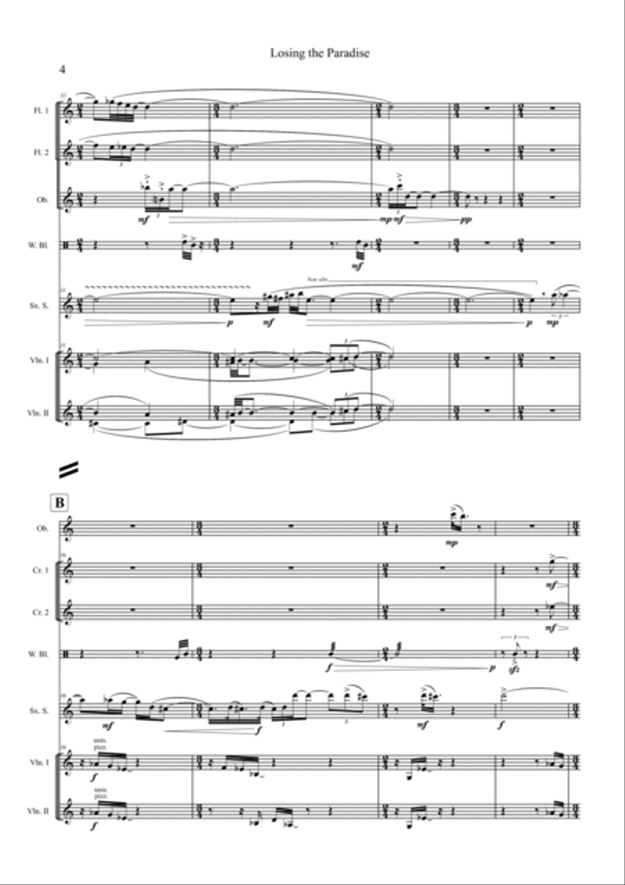 Umberto Bombardelli: LOSING THE PARADISE (ES-22-006) - Score Only Full Orchestra scores gallery preview page 6