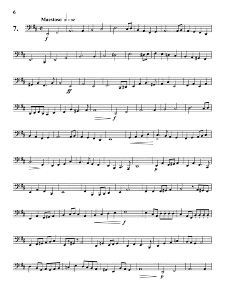 Progressive Etudes for Tuba, Vol. 2 Tuba scores gallery preview page 6