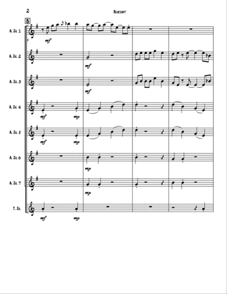 Blueshift Woodwind Ensemble scores gallery preview page 3