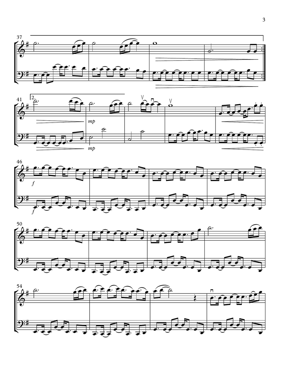 What About Us String Duet scores gallery preview page 3