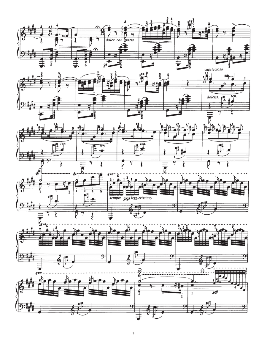 Hungarian Rhapsody (Ungarische Rhapsody) No.2 Piano Solo scores gallery preview page 2