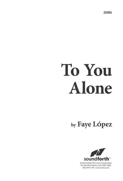 To You Alone