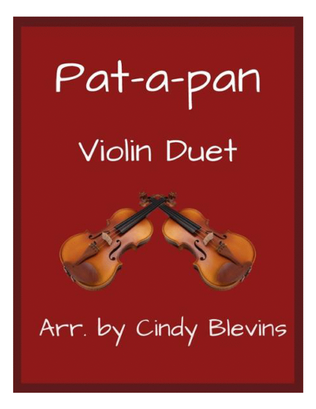Book cover for Pat-a-pan, for Violin Duet