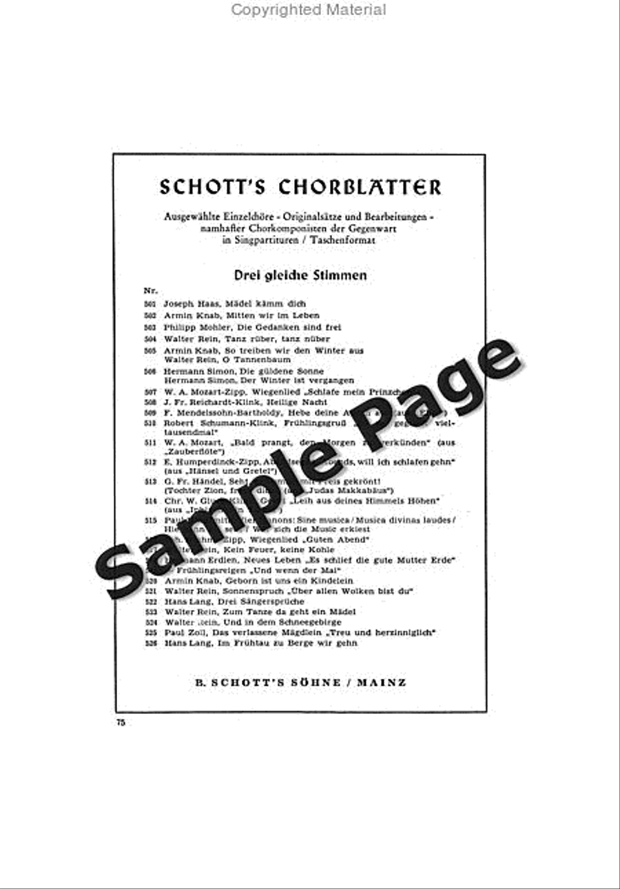 Tageskreis Women's Choir scores gallery preview page 5