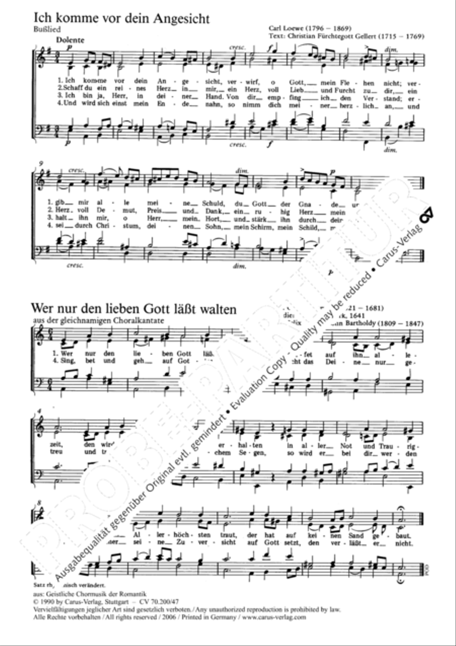 All those who seek God's sov'reign guidance (Wer nur den lieben Gott lasst walten) 4-Part scores gallery preview page 2