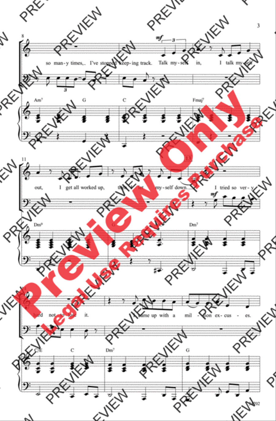 Haven't Met You Yet 3-Part scores gallery preview page 3